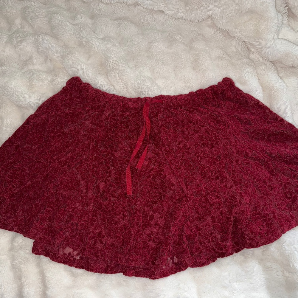 Aerie Red Skirt